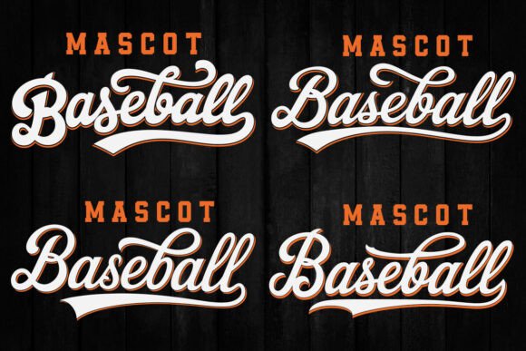 Baseball Team Vintage Script Svg: Graphics for Crafts