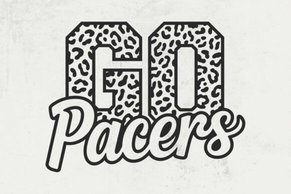 Go Pacers Leopard Graphics for Crafts