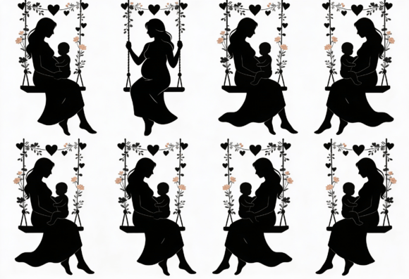 Mom and Baby Swing SVG: Essential Graphics for Crafts