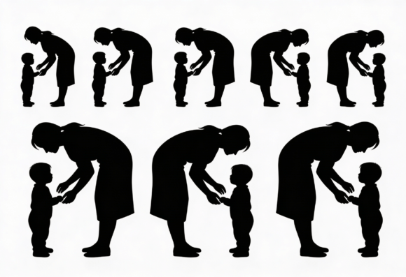 Mom and Child Silhouette SVG: A Designer's Review