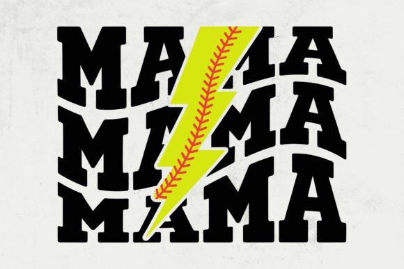 Review: Mama Svg, Softball Lightning Bolt Svg for Embroidery