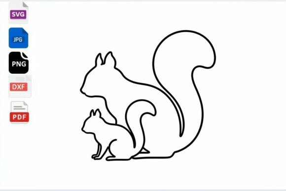 Squirrel Mom SVG: Cute Graphics for Crafts
